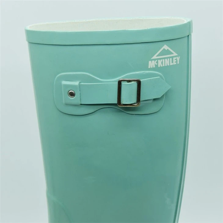 Solid Green Rubber Boots